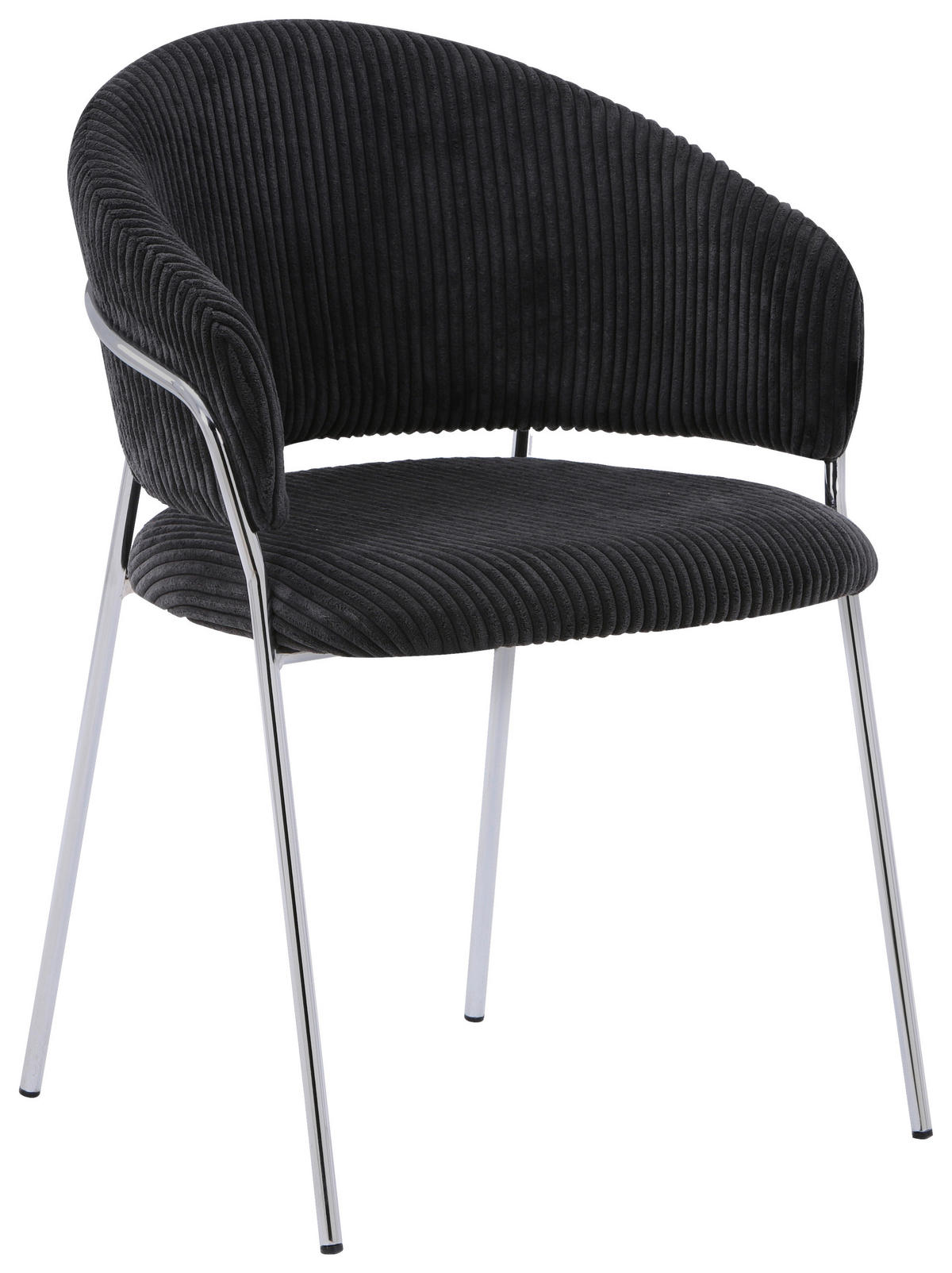 STOLICA  crna, boja hroma       - boja hroma/crna, metal/tekstil (57/80/56cm)