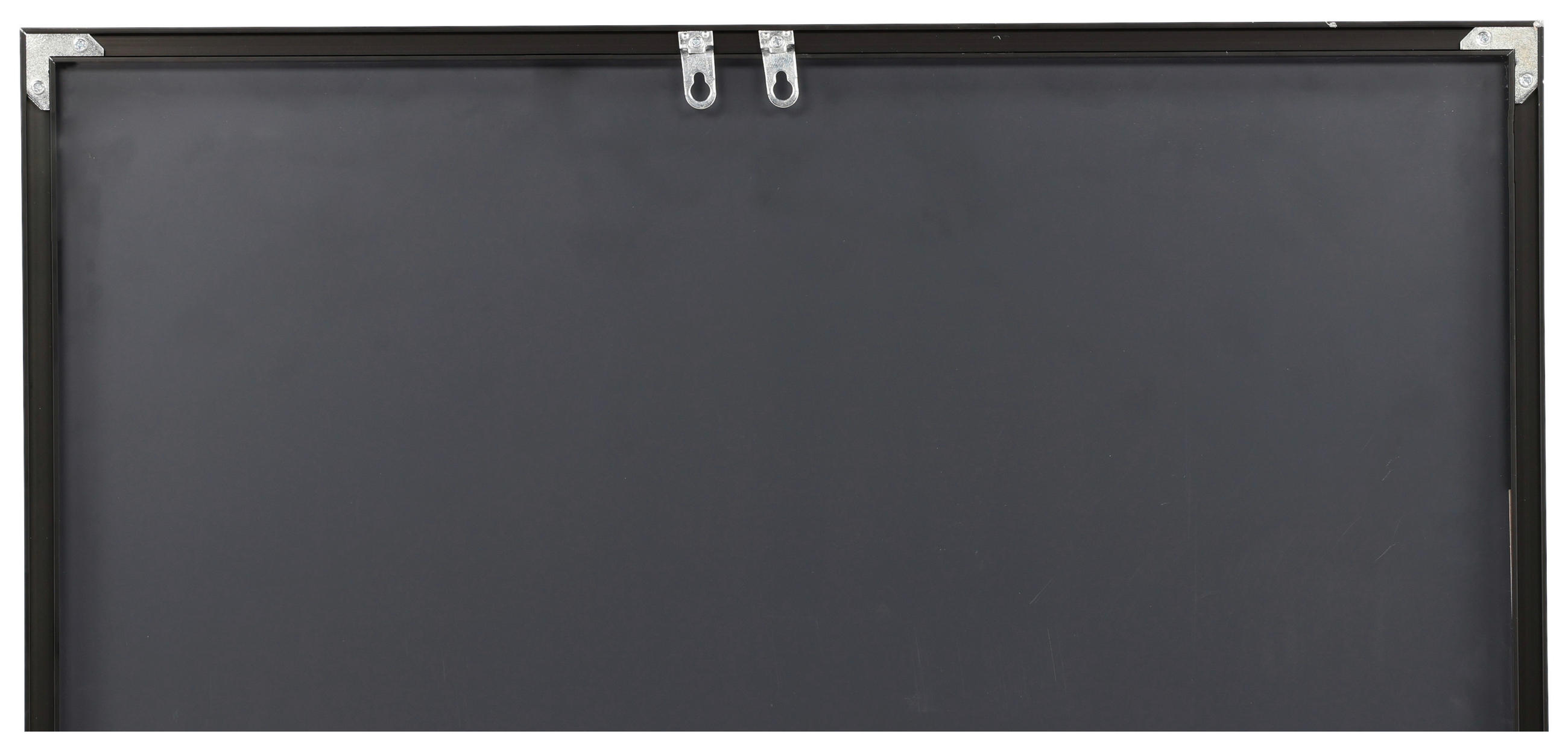 Thumbnail - P & B Wandspiegel, Schwarz, Metall, Glas, rechteckig, 90x180x3 cm, senkrecht montierbar, Spiegel, Wandspiegel