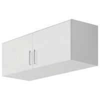 AUFSATZSCHRANK 91/39/54 cm   - Weiss Hochglanz/Weiss, Design, Holzwerkstoff/Kunststoff (91/39/54cm) - Carryhome