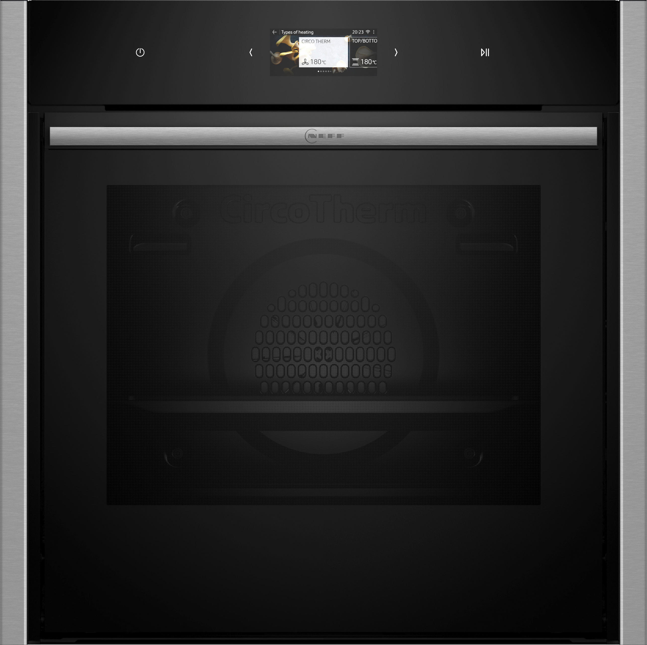 EINBAUBACKOFEN B64CS71N0  - Edelstahlfarben/Schwarz, Basics, Metall (59,5/59,6/54,8cm) - Neff
