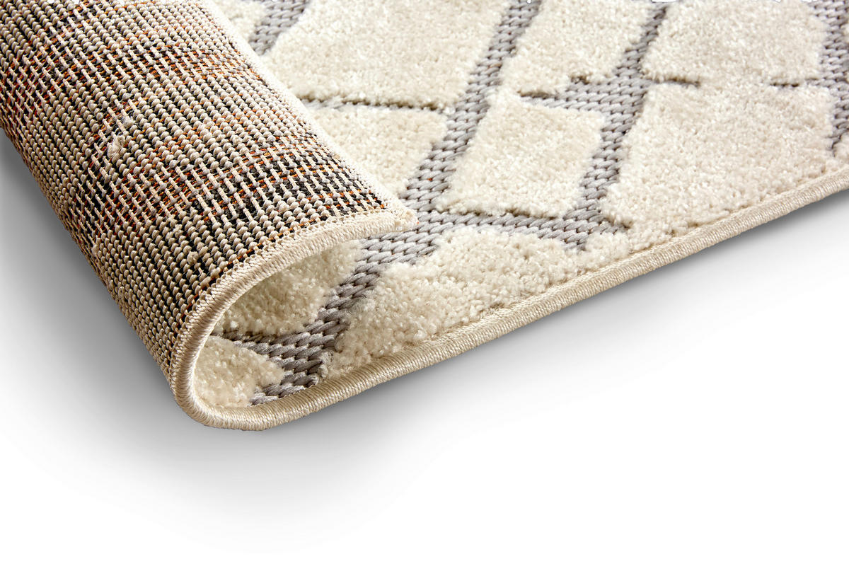 OUTDOORTEPPICH  für Terrasse und Balkon 160/230 cm Serina Grau, Weiß  - Weiß/Grau, Basics, Kunststoff (160/230cm) - Astra