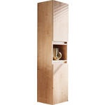 HOCHSCHRANK 40/163/30 cm  - Eichefarben, Design, Glas/Holzwerkstoff (40/163/30cm) - Novel