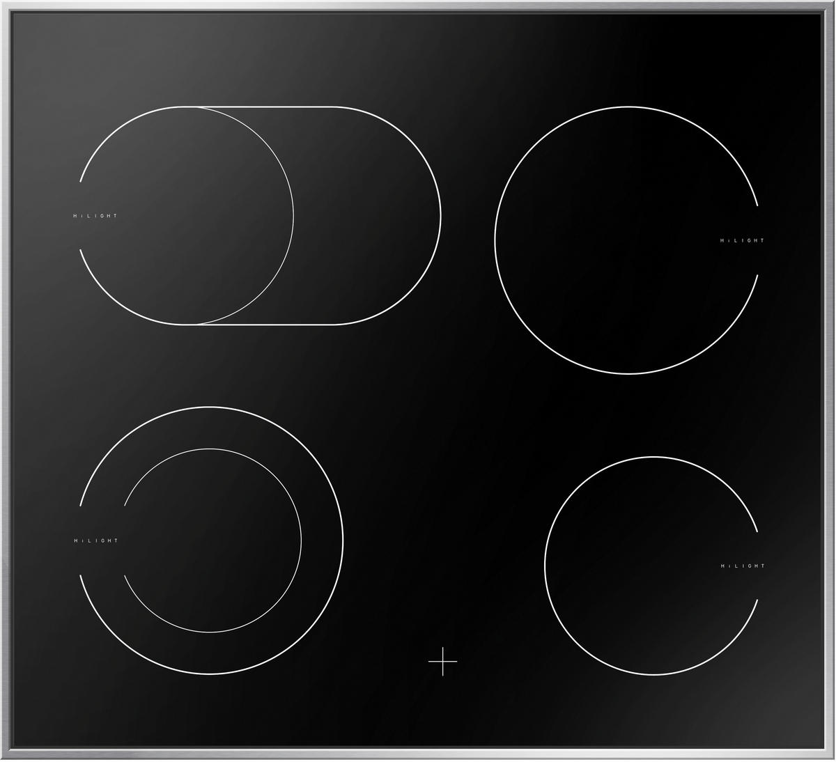 HERDSET 90300  - Edelstahlfarben, Basics, Glas/Metall (59,5/59,5/55cm) - Mican