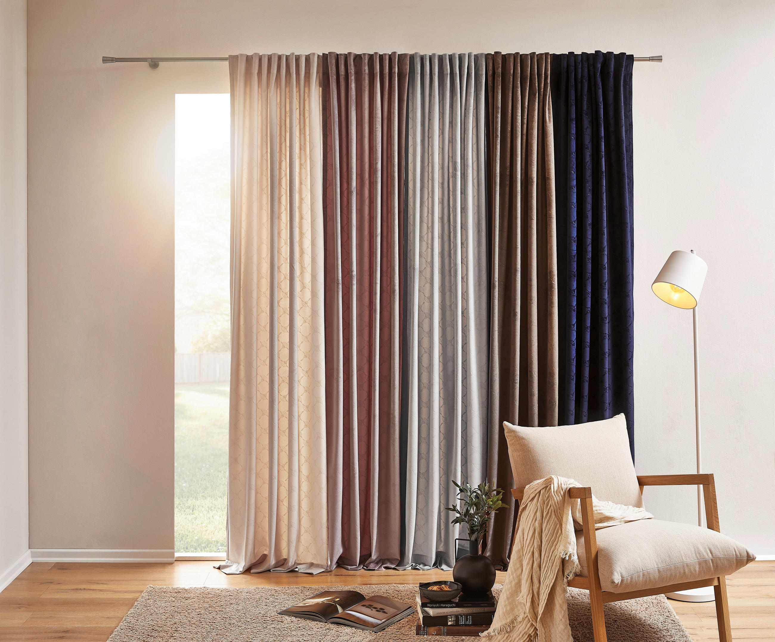 FERTIGVORHANG  blickdicht   130/250 cm  - Grau, Design, Textil (130/250cm) - Joop!