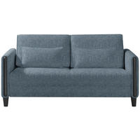 SCHLAFSOFA in Holz, Textil Schwarz, Hellblau  - Schwarz/Hellblau, Design, Holz/Textil (174/88/104cm) - Niels Andersson