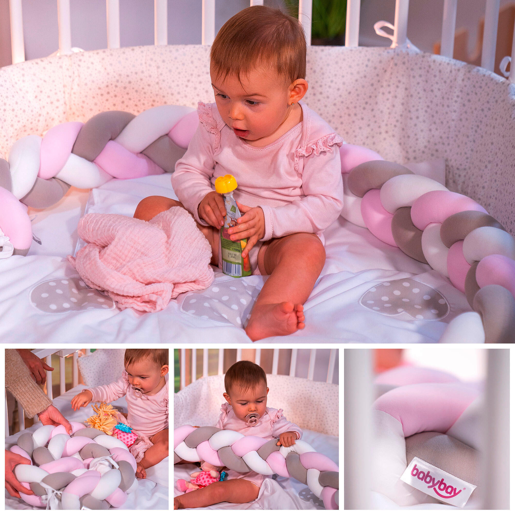 NESTCHENSCHLANGE  200/13/13 cm   - Beige, Basics, Textil (200/13/13cm) - Babybay