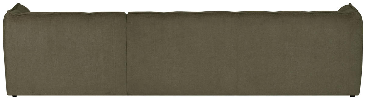 ECKSOFA LIVOLI in Chenille Grün  290/218 cm  - Schwarz/Grün, Design, Textil (290/218cm) - MID.YOU