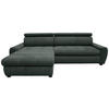 Wohnlandschaft inkl.Funktionen in Webstoff Anthrazit  - Weiss/Anthrazit, Lifestyle, Kunststoff/Textil (173/276cm) - Stylife