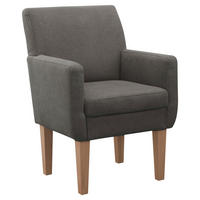 SESSEL in Flachgewebe Anthrazit  - Anthrazit/Naturfarben, KONVENTIONELL, Holz/Textil (66/97/71cm) - Sit & More