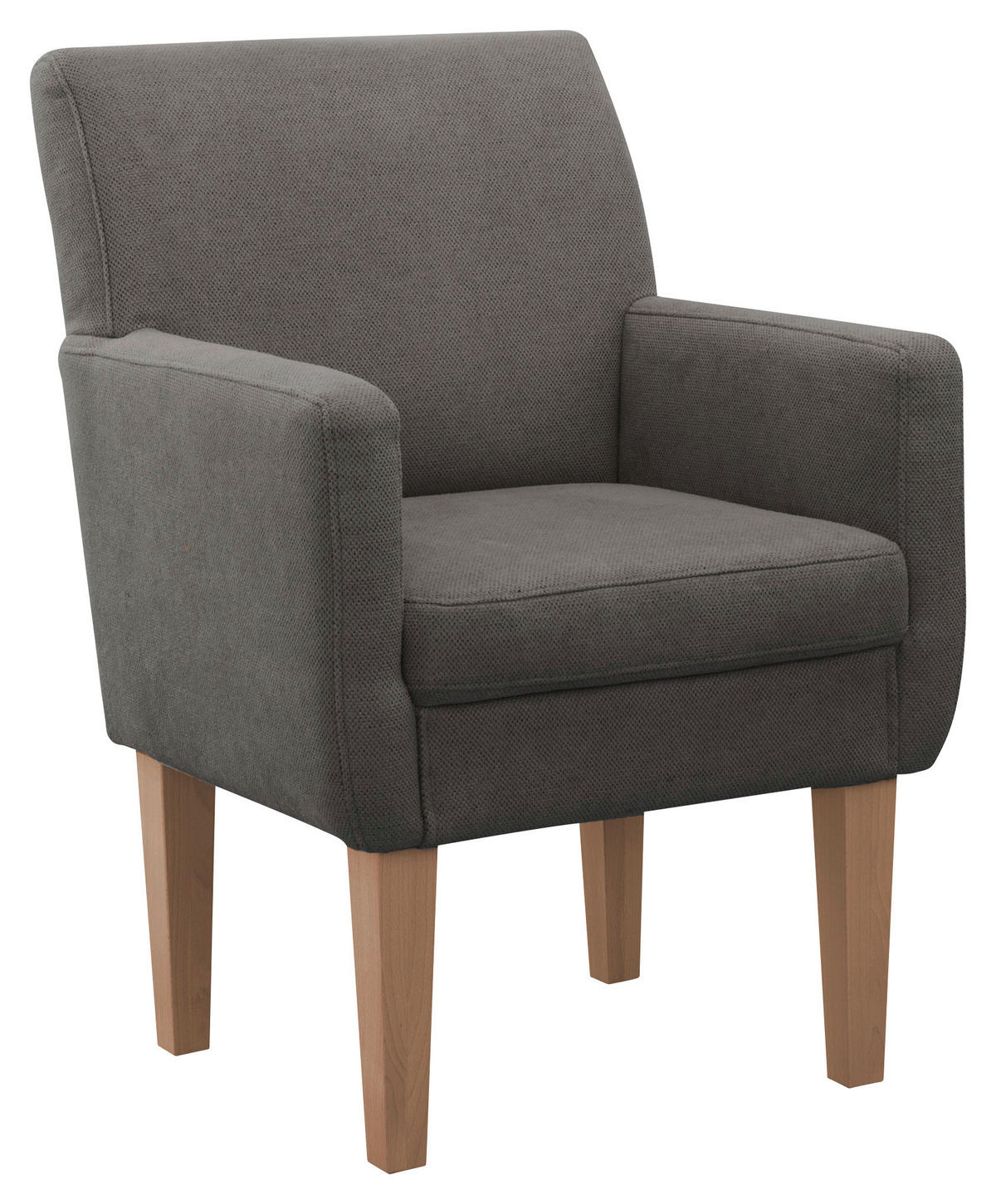 SESSEL in Flachgewebe Anthrazit  - Anthrazit/Naturfarben, KONVENTIONELL, Holz/Textil (66/97/71cm) - Sit & More
