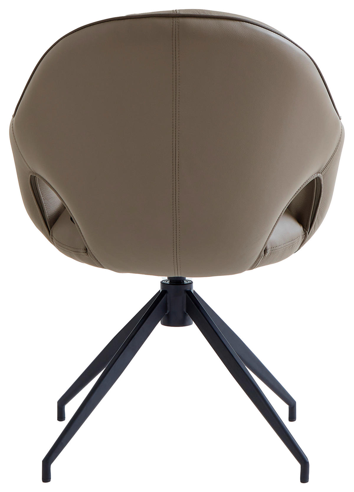 KAROSSZÉK antracit, fekete  - fekete/antracit, Design, bőr/fém (62/85/64cm) - Novel