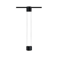 SCHIENENSYSTEM-HÄNGELEUCHTE URAIL   - Schwarz, Design, Metall (8,5cm) - Paulmann