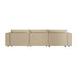 ECKSOFA Beige Webstoff Zierkissen, Rückenkissen, Rücken echt  - Beige/Schwarz, MODERN, Kunststoff/Textil (153/350cm) - Xora