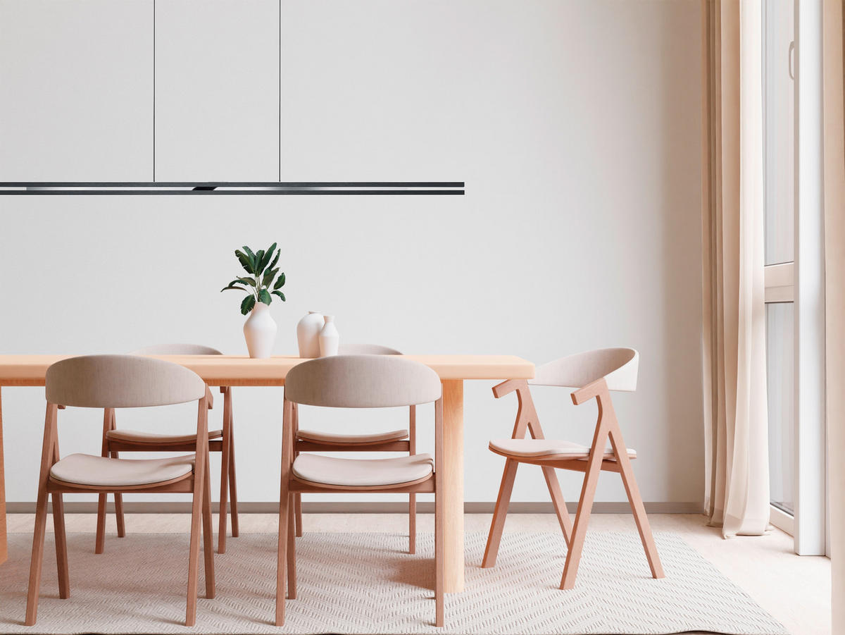 LED-PENDELLEUCHTE 150/5/60-180 cm    - Bronzefarben, Design, Metall (150/5/60-180cm) - Hell