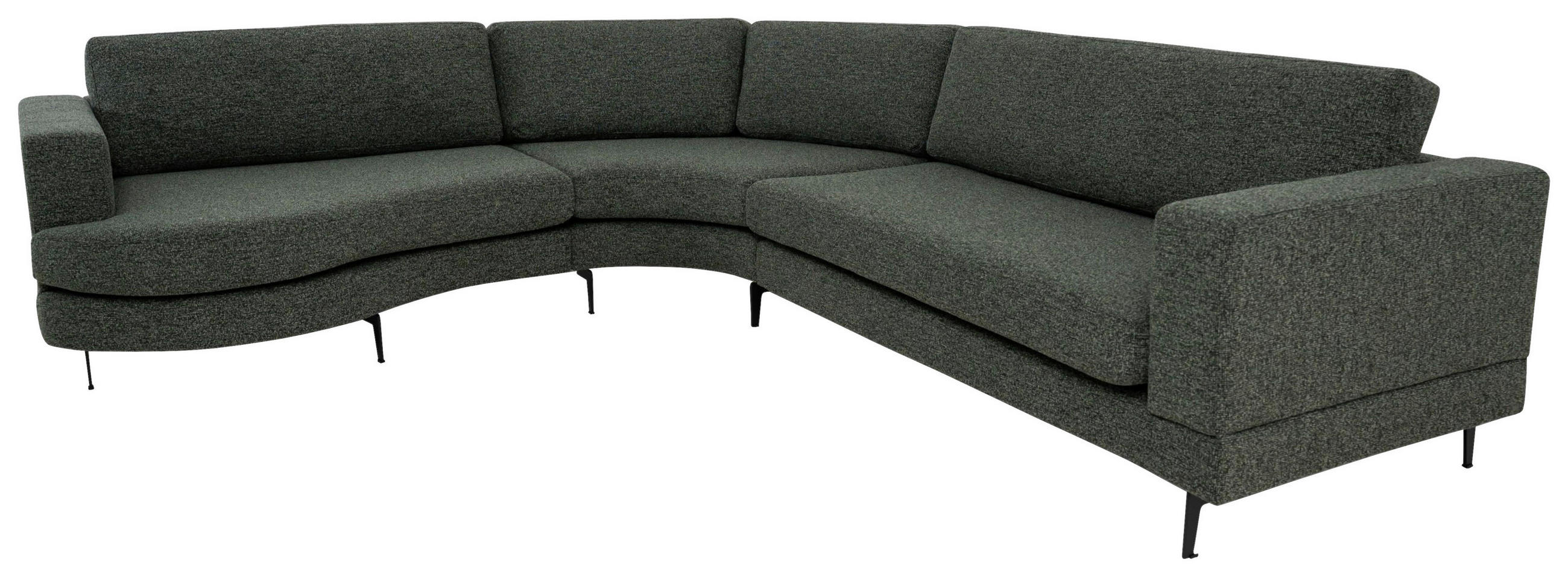 SOFFA i jacquard khaki  - khaki/svart, Klassisk, metall/trä (297/266cm) - Welnova