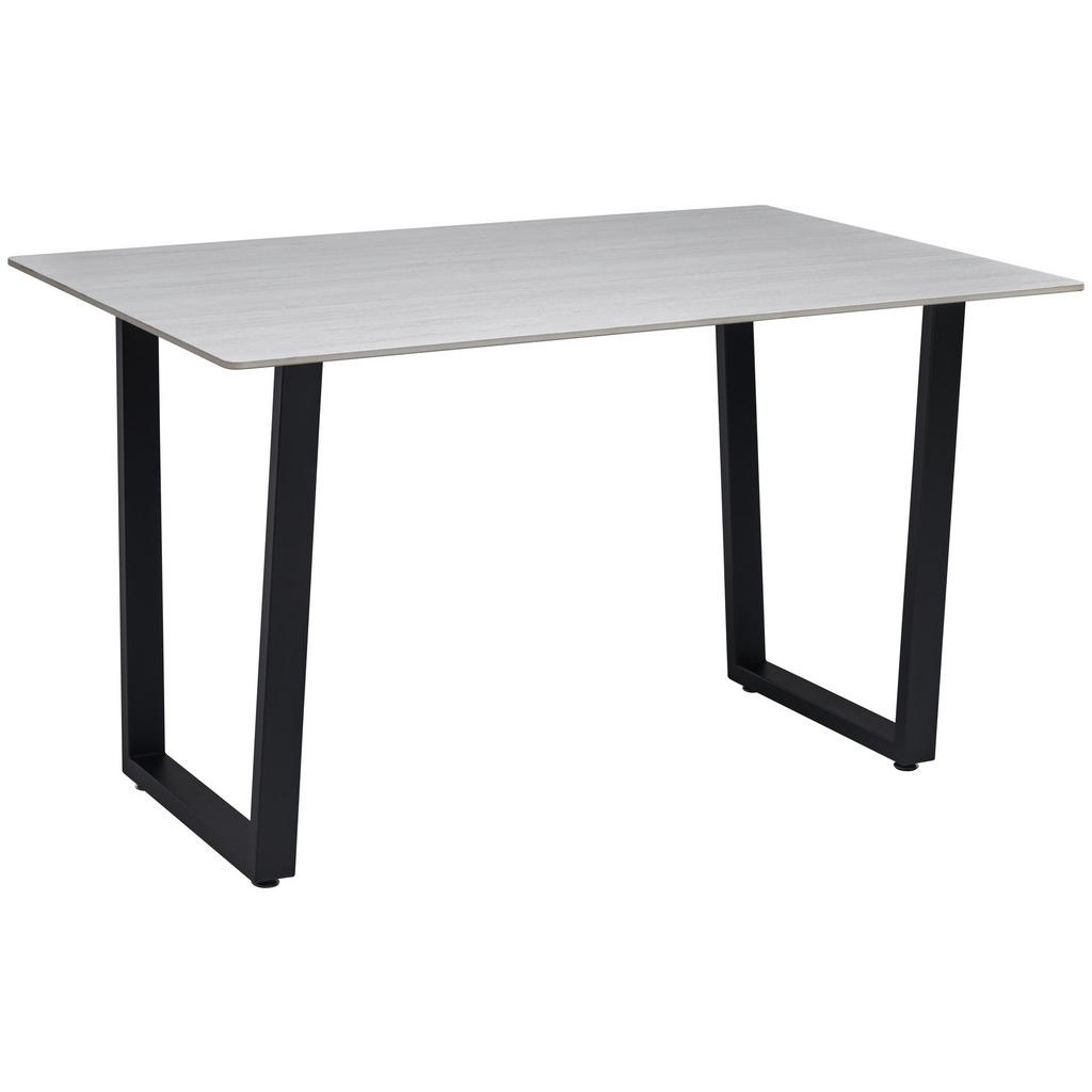 Masă din metal, piatră, 140/90/76 cm,