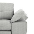 ECKSOFA  in Webstoff Platinfarben  180/265 cm  - Platinfarben/Schwarz, Design, Textil/Metall (180/265cm) - Carryhome