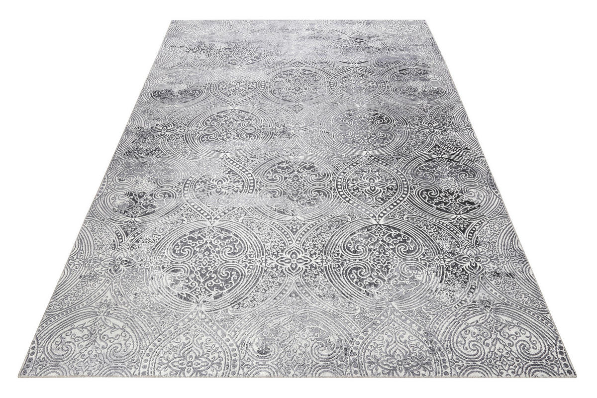 VINTAGE-TEPPICH 130/190 cm Grace Grau  - Grau, Design, Textil (130/190cm) - WECON HOME