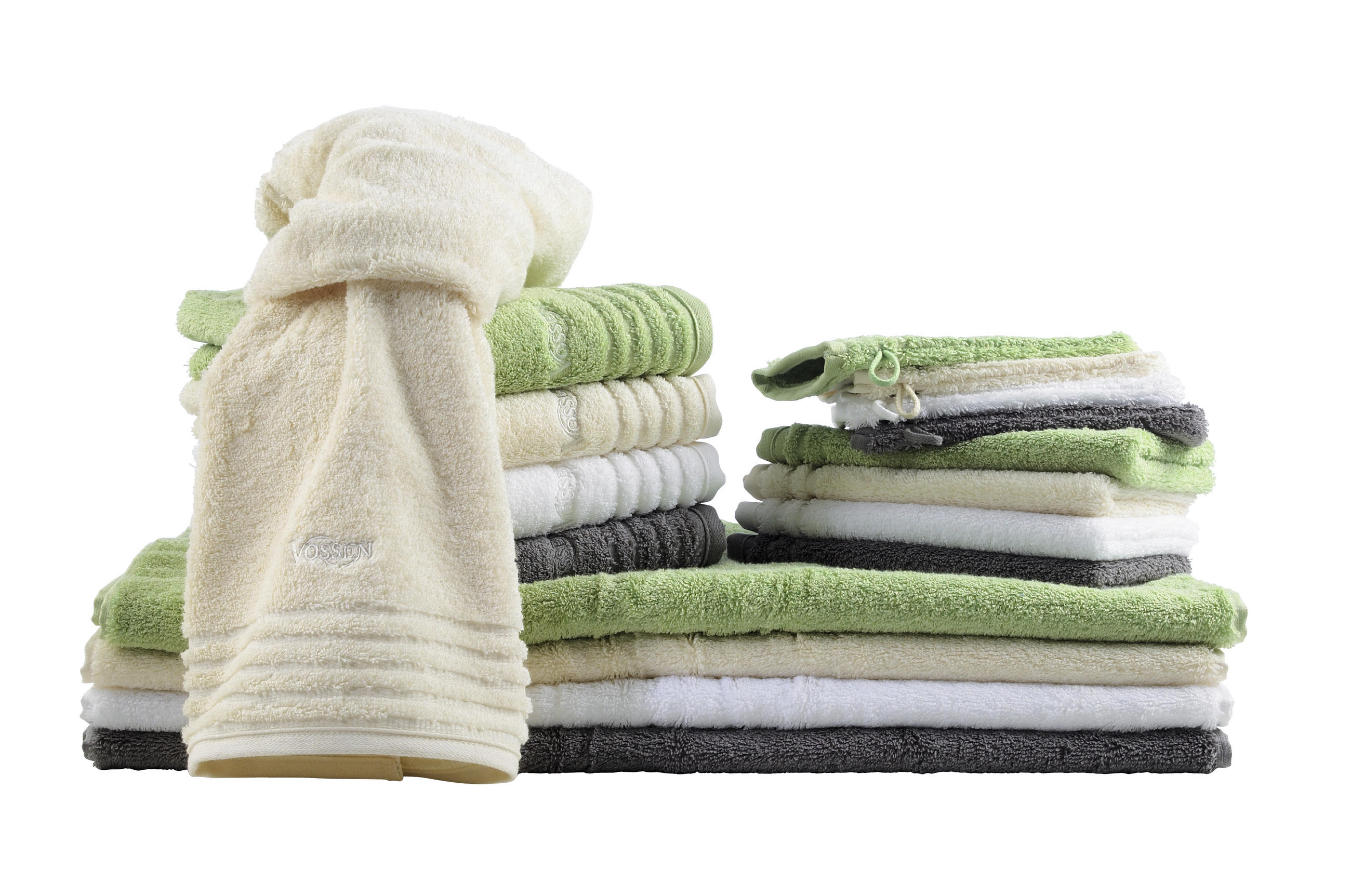 WASCHLAPPEN Vienna Style  - Graubraun, Basics, Textil (16/22cm) - Vossen