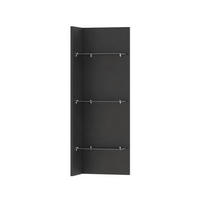 CORP CU RAFTURI  32/90/20 cm negru  - negru, sticlă/material pe bază de lemn (32/90/20cm) - Hom`in