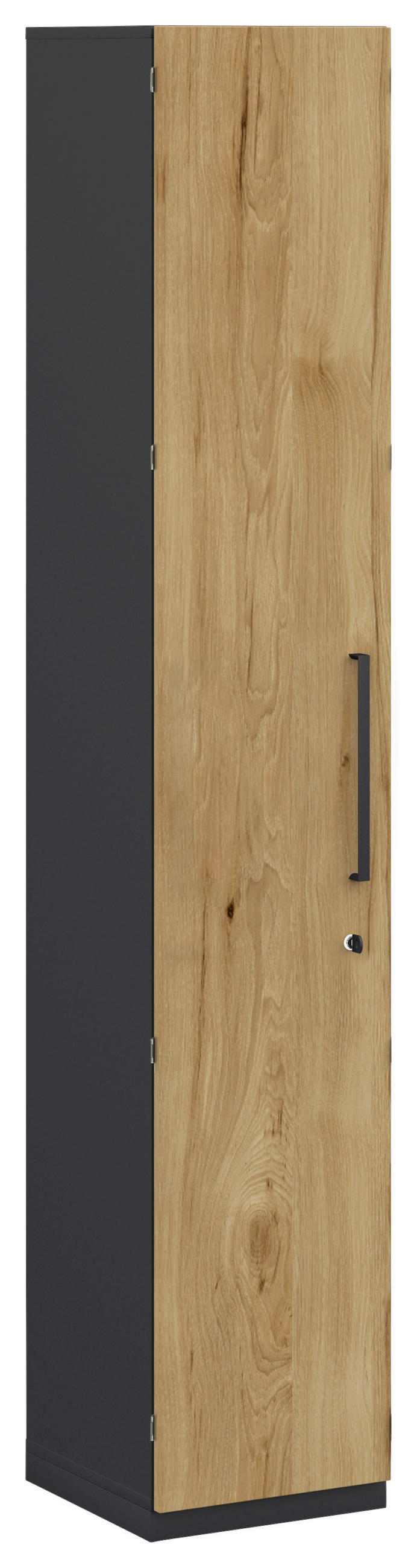 AKTENSCHRANK Anthrazit, Hickory  - Anthrazit/Hickory, KONVENTIONELL, Holzwerkstoff (40/220,5/41,9cm) - Moderano