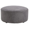 HOCKER in Textil Dunkelgrau  - Dunkelgrau/Schwarz, Design, Kunststoff/Textil (38/75/38cm) - MID.YOU