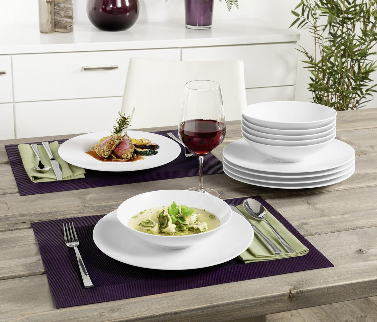 TAFELSERVICE Life 12-teilig  - Design, Keramik - Seltmann Weiden