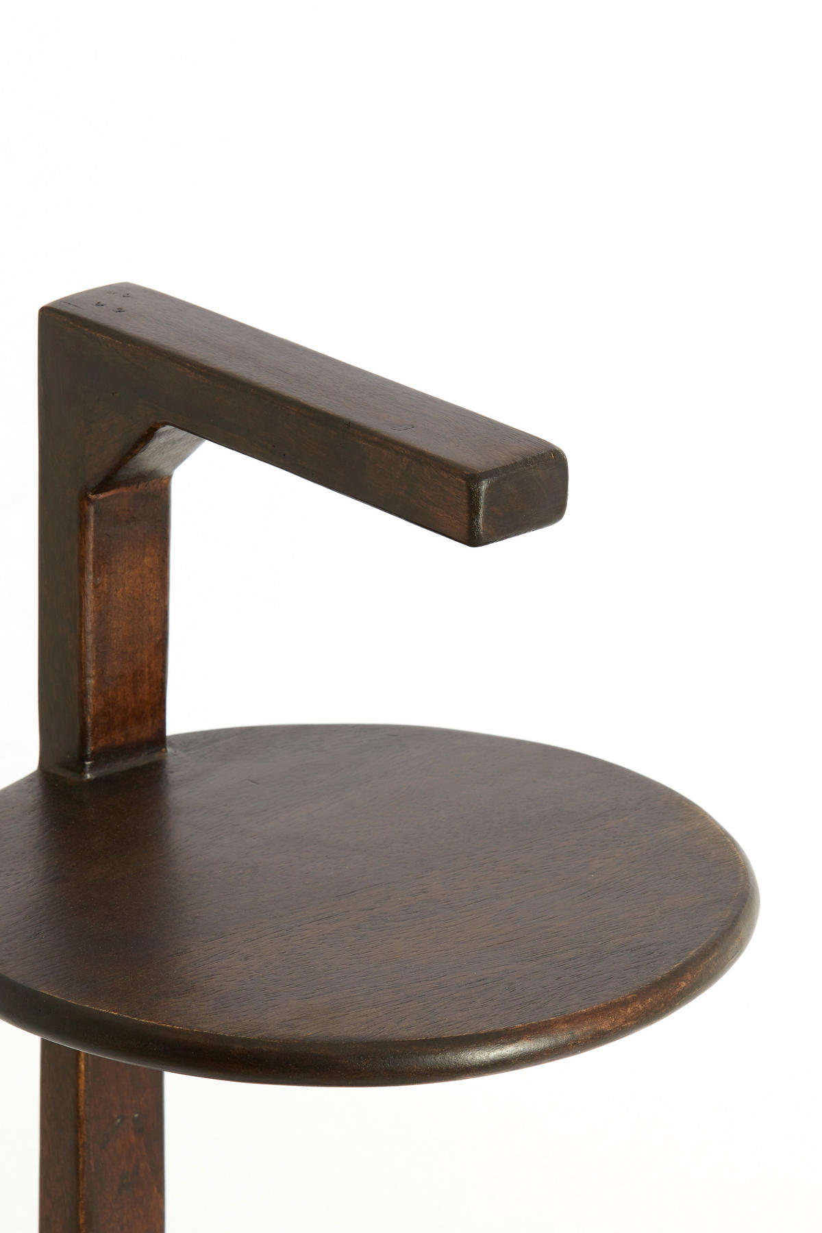 BEISTELLTISCH 26/26/77 cm DELMINO Mangoholz Braun rund  - Braun, Trend, Holz (26/26/77cm) - Light & Living