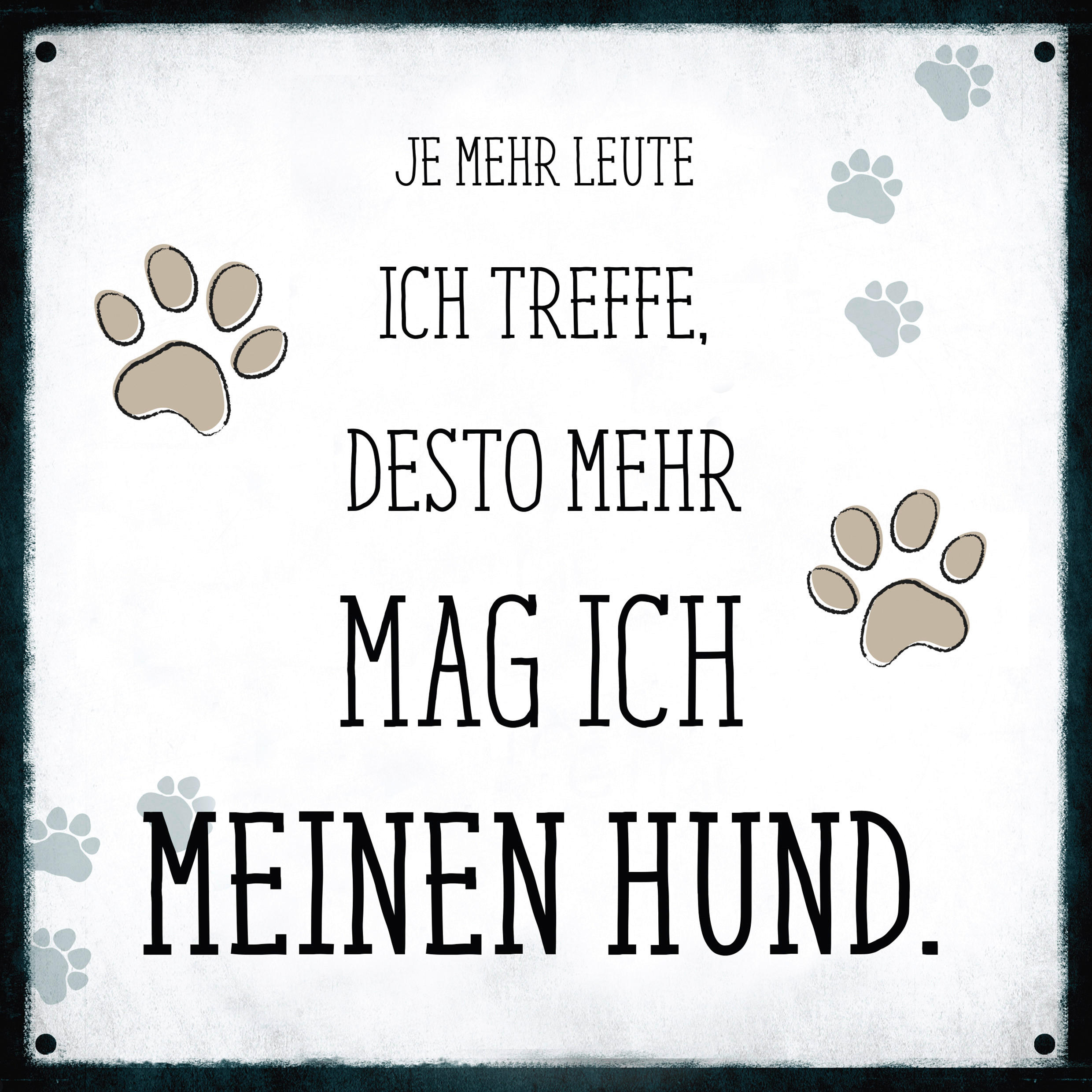 DEKOPANEEL Text 20/20/0,3 cm  - Multicolor, Basics, Holz (20/20/0,3cm)