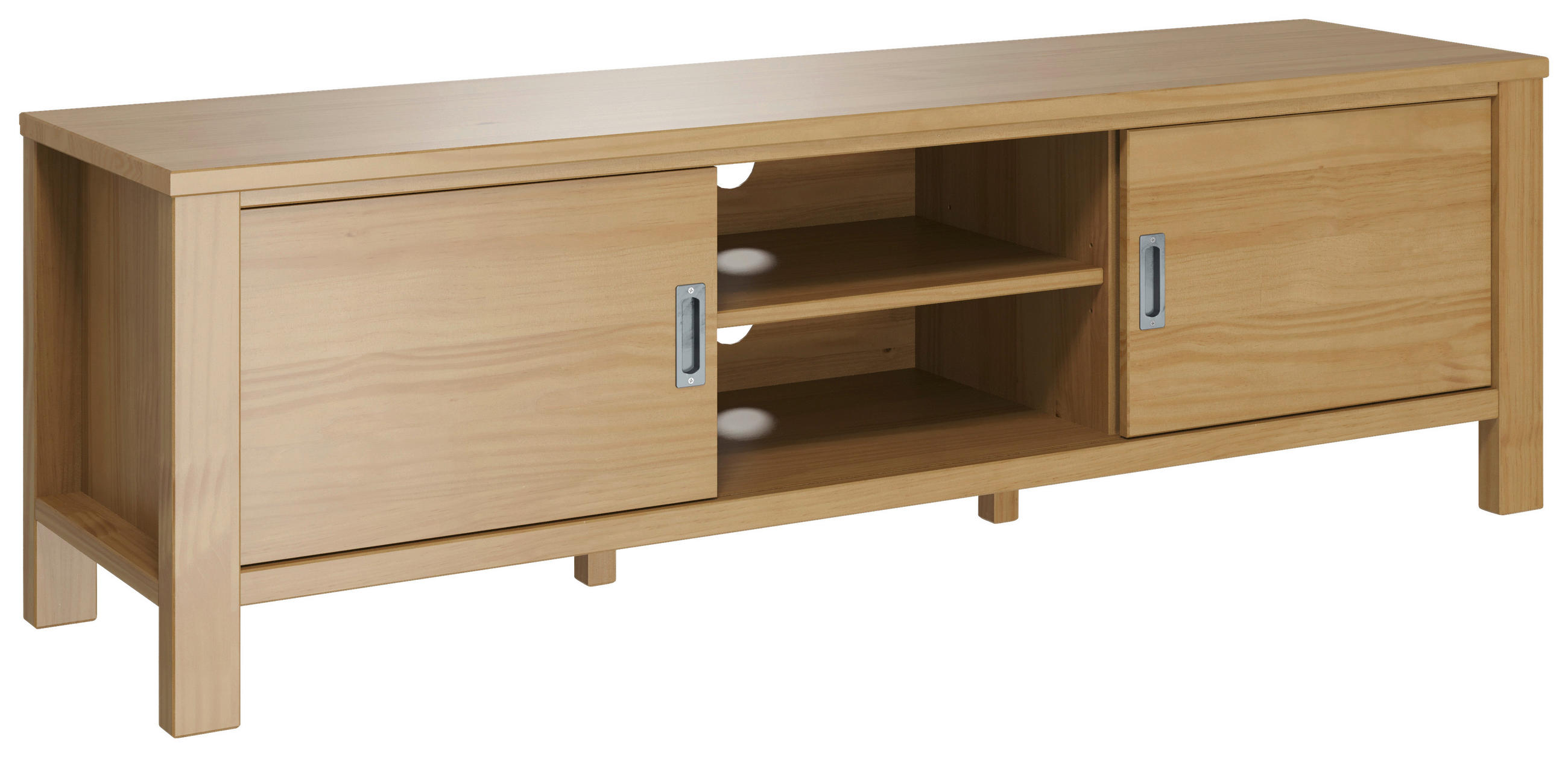 LOWBOARD 150/47/40 cm  - Silberfarben/Naturfarben, KONVENTIONELL, Holz/Holzwerkstoff (150/47/40cm) - Livetastic