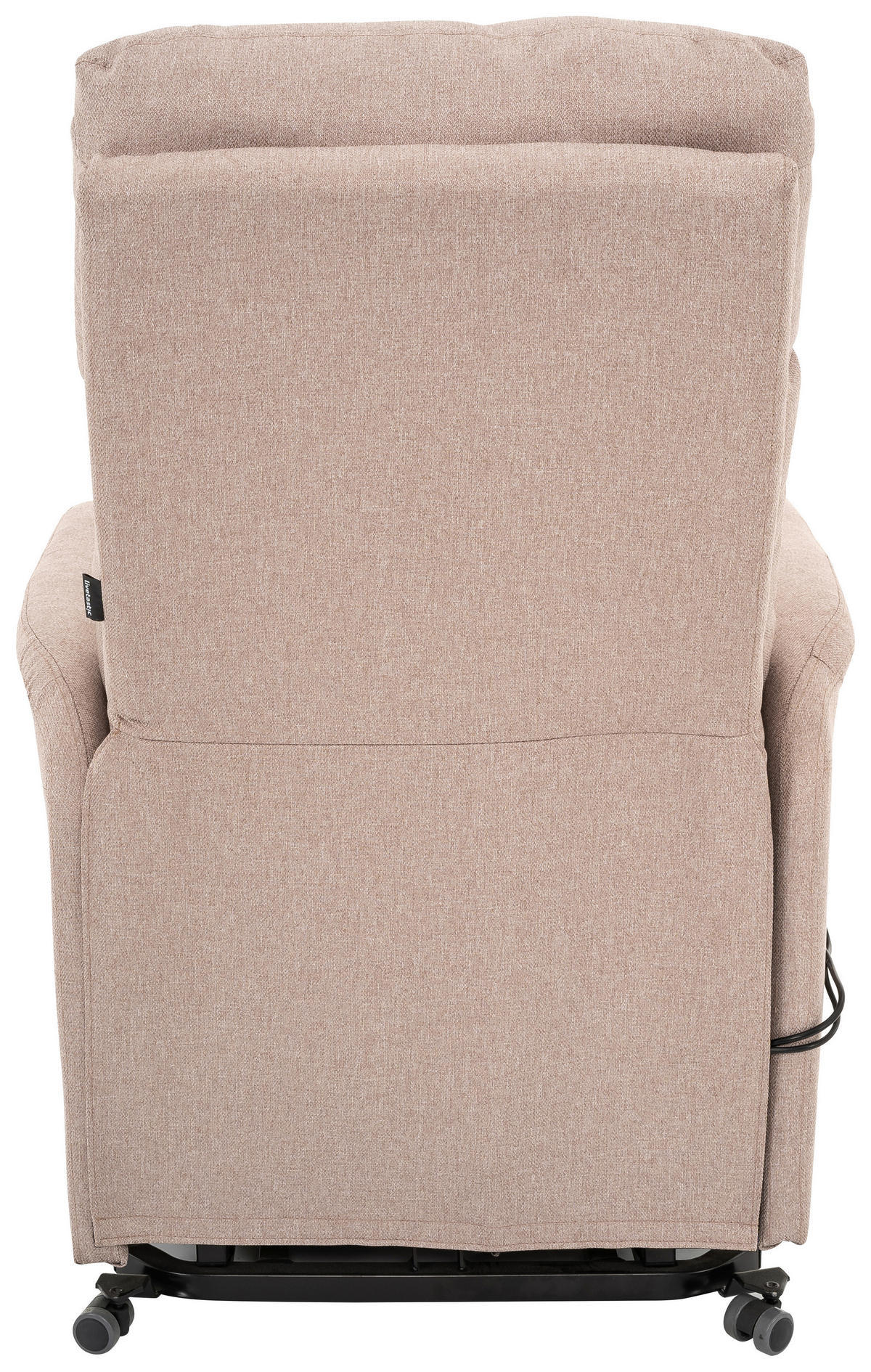RELAXFÅTÖLJ i metall, textil sandfärgad  - sandfärgad/svart, Design, metall/textil (68/100/94cm) - Livetastic