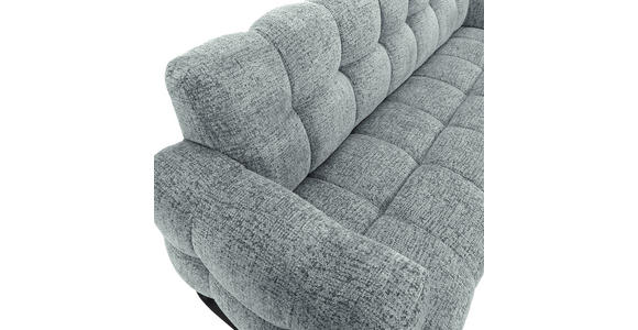 SITZBANK in Textil Mintgrün  - Schwarz/Mintgrün, Design, Textil/Metall (200/91/78cm) - Novel