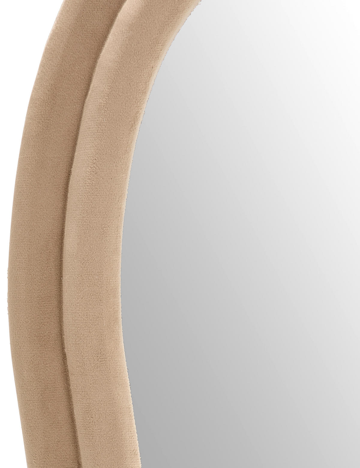 WANDSPIEGEL 60/160/4 cm    in oval  - Taupe, Design, Glas/Holzwerkstoff (60/160/4cm) - MID.YOU