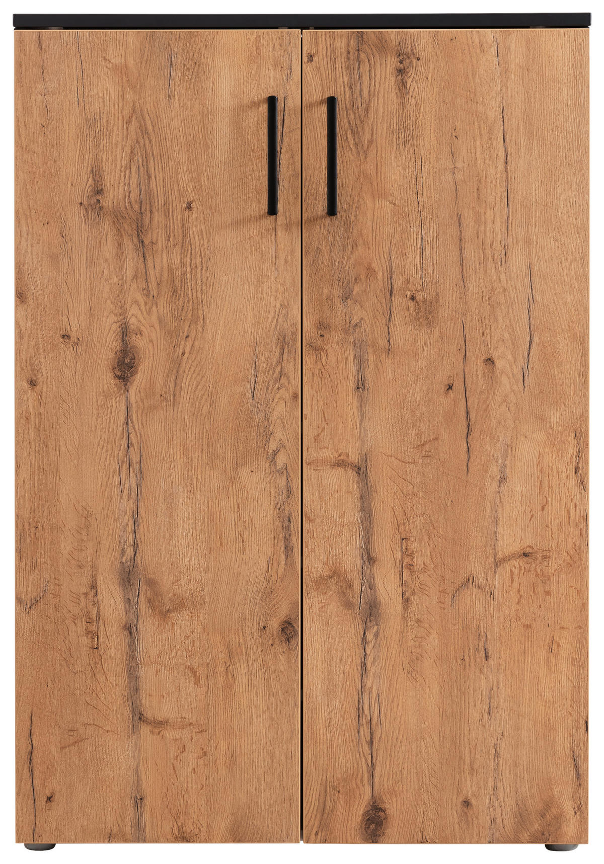 SCHUHSCHRANK Anthrazit, Wildeiche  - Wildeiche/Anthrazit, Basics, Holzwerkstoff/Kunststoff (80/120/38cm) - Moderano