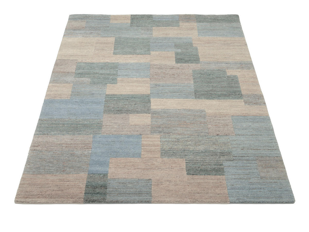 WOLLTEPPICH 140/200 cm Grau, Silberfarben  - Silberfarben/Grau, Design, Textil (140/200cm) - Cazaris