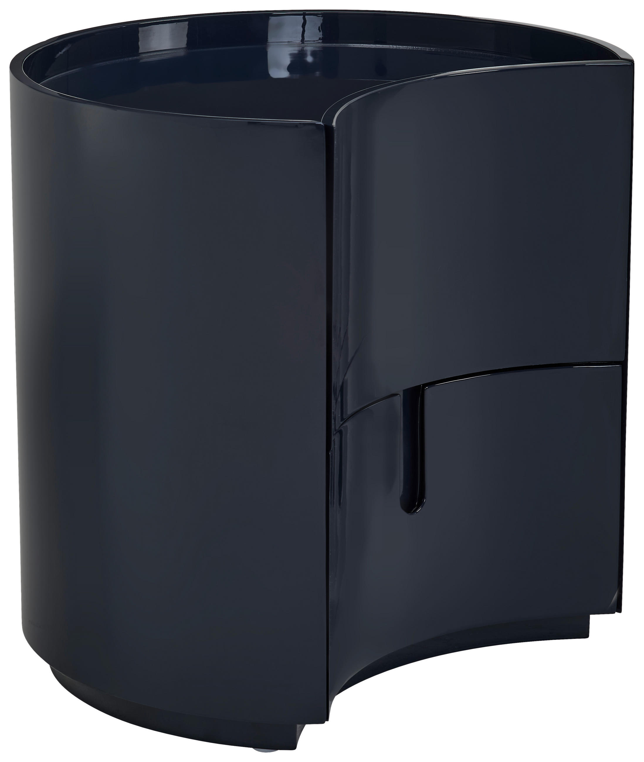 Novel Nachtschrank Schwarz 52x50.5x44 cm