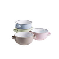 SUPPENTASSE Maila 23 cm   - Hellrosa/Hellgrau, Basics, Keramik (23cm) - Mäser
