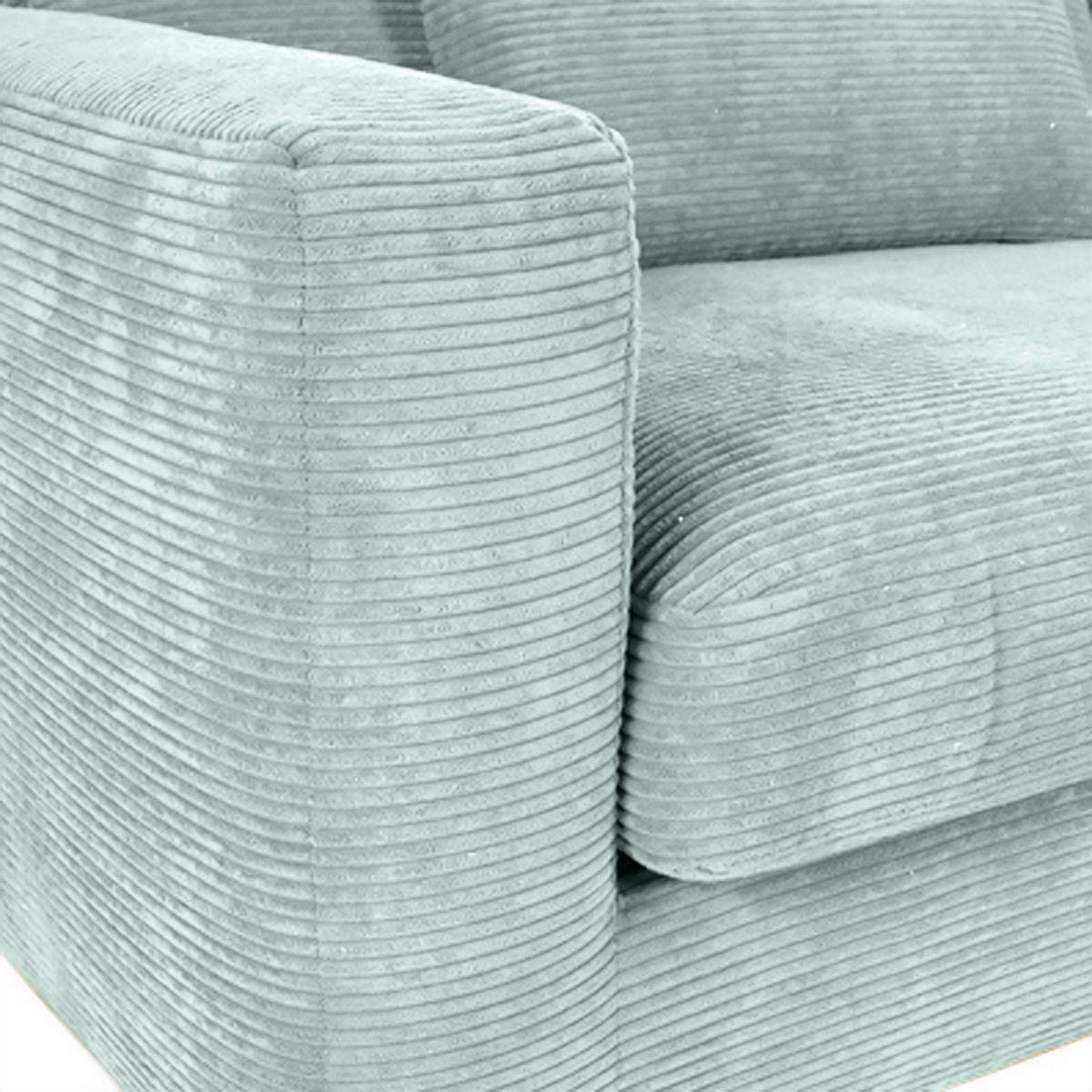 NAGY KANAPÉ textil mentazöld  - fekete/mentazöld, Konventionell, műanyag/textil (260/66/115cm) - MID.YOU