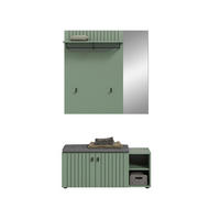 GARDEROBE 2-teilig  in 106/192/37 cm  - Graugrün, Design, Holzwerkstoff (106/192/37cm) - MID.YOU