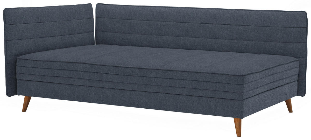 LIEGE  in Blau  - Blau, MODERN, Holz/Textil (210/84/130cm) - Joka