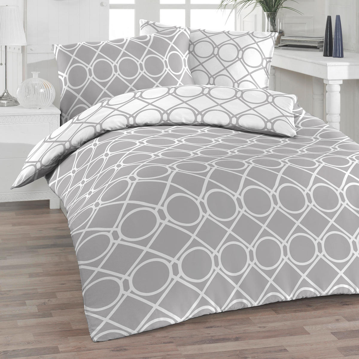 BETTWÄSCHE Renforcé 140/220 cm  - Grau, Basics, Textil (140/220cm) - Florella