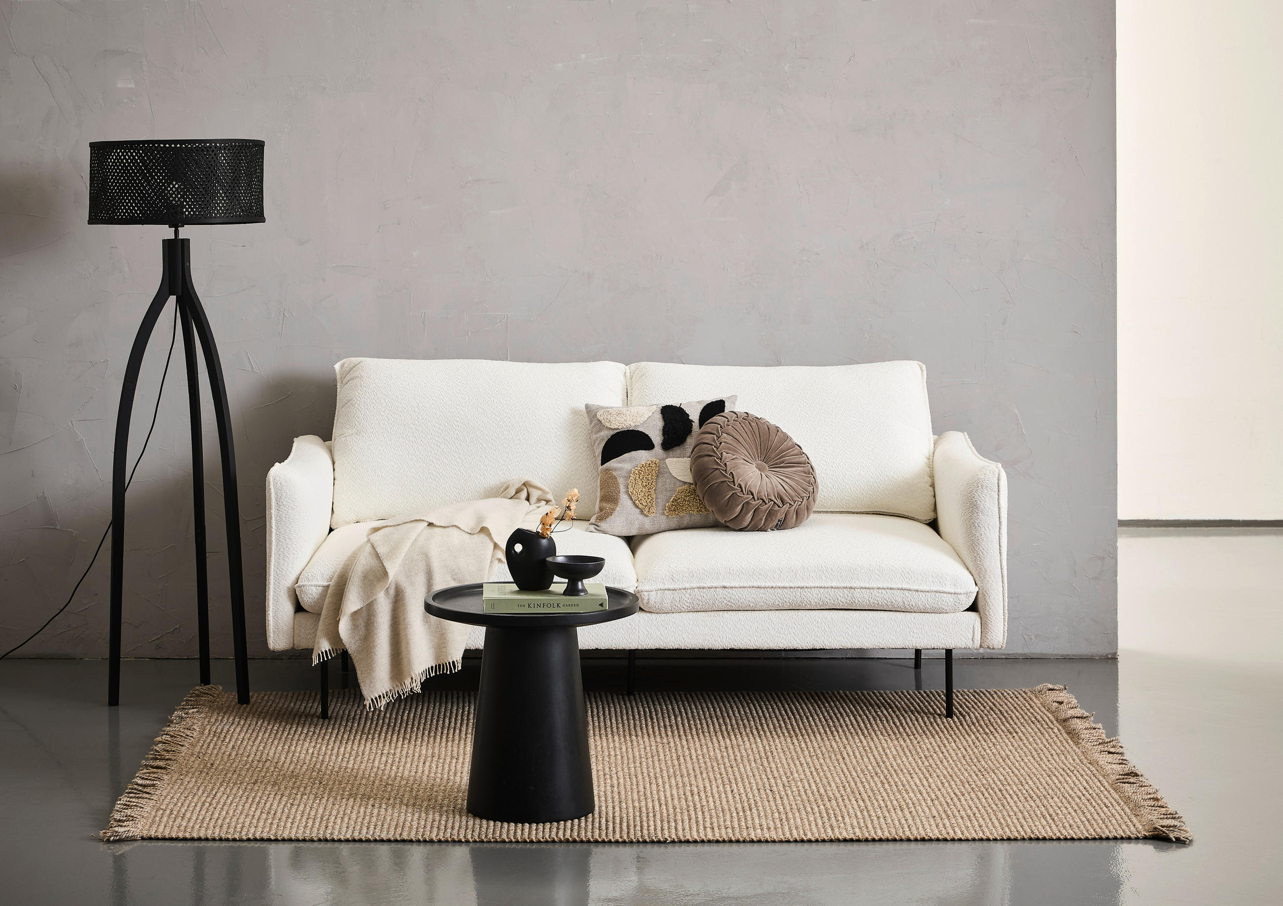 Thumbnail - Mid.you Sofa, Weiß, Textil, 3-Sitzer, Füllung: Schaumstoff, Taschenfederkern,Schaumstoff, 198x90x85 cm, Wohnzimmer, Sofa...