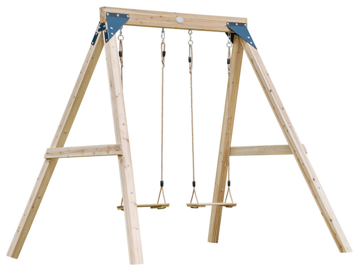 SCHAUKEL Braun  - Braun, KONVENTIONELL, Holz/Metall (224/208/186cm) - Ambia Garden