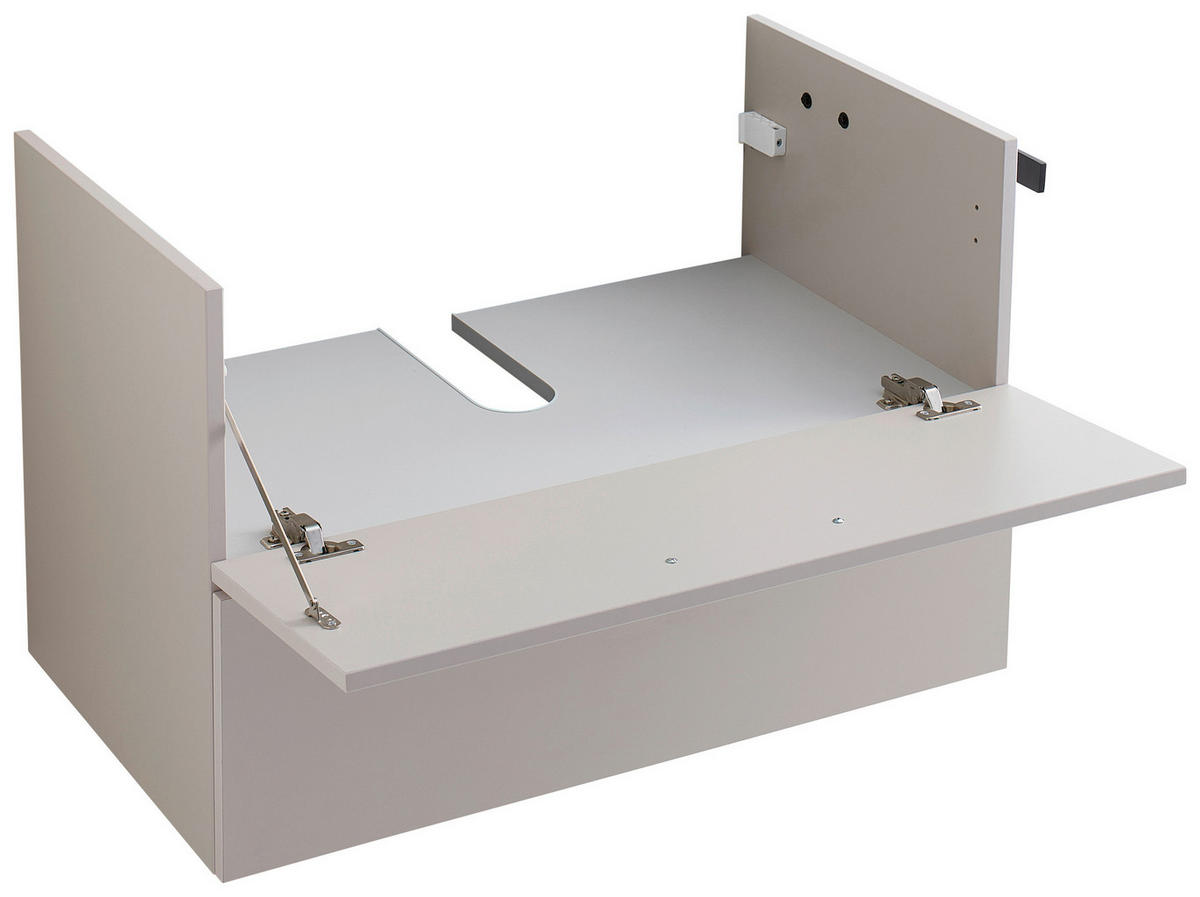 DONJI ELEMENT UGRADNOG LAVABO  kašmir  kašmir  - kašmir/crna, Moderno, metal/pločasti materijal (80/51,3/45cm) - Xora