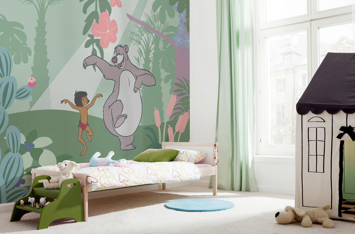 FOTOTAPETE - Multicolor/Grün, Design, Textil (300/250cm) - Disney
