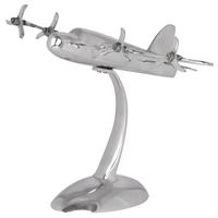 Deko Flugzeug - Silberfarben, Modern, Metall (42/30/30cm) - MID.YOU
