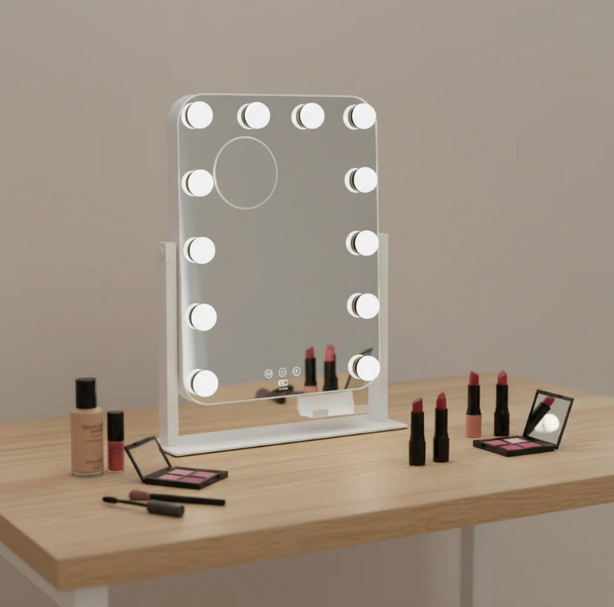 SMINKSPEGEL 35/43,8/7 cm  - vit, Basics (35/43,8/7cm) - Best Price