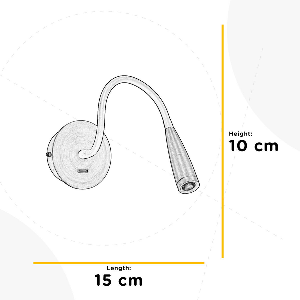 NÁSTENNÉ LED SVIETIDLO, 10/10/15 cm - bronzová, Basics, kov (10/10/15cm)