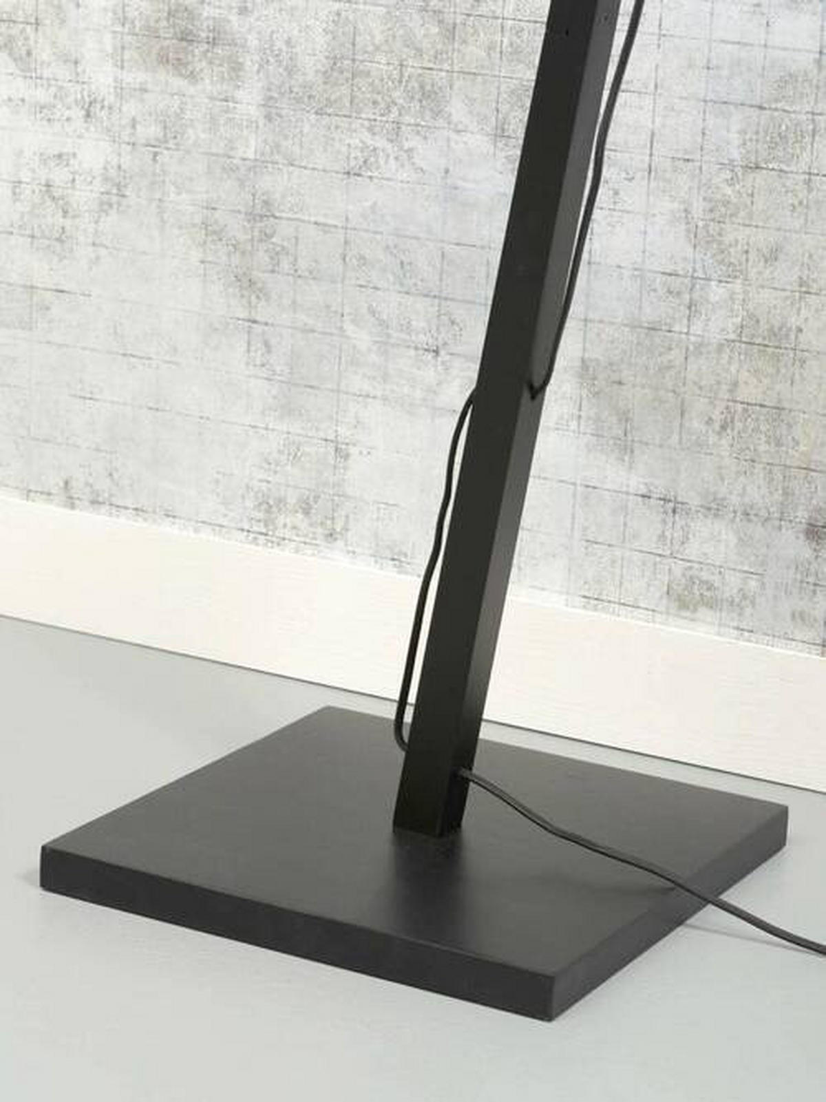 STEHLEUCHTE 63/40/150 cm    - Schwarz, Trend, Naturmaterialien (63/40/150cm) - Good & Mojo