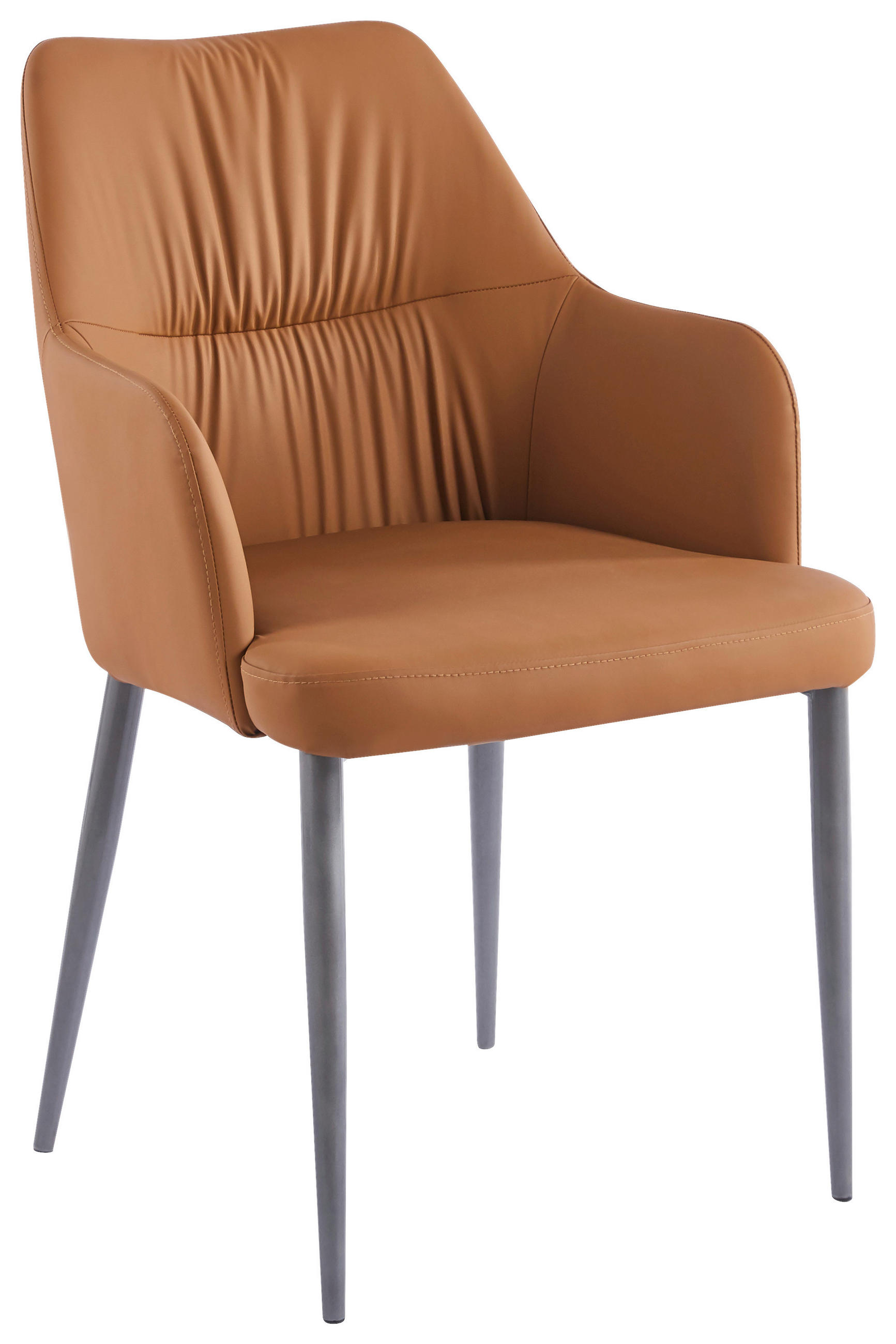 SADA ŽIDLÍ S PODRUČKAMI 2 kusy - černá/světle hnědá, Moderní, kov/textil (55/88/64cm) - MID.YOU